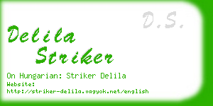 delila striker business card